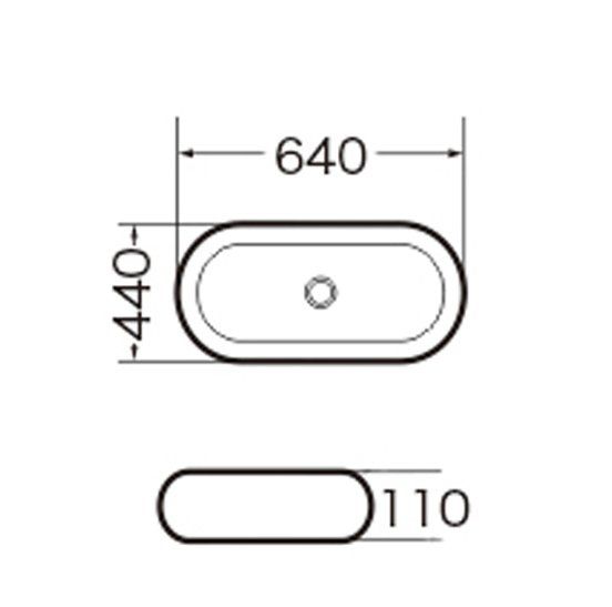 Раковина Grossman GR-3011 640x440x110
