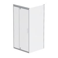 W90G-404-090MT Душевое ограждение AM.PM Gem Sqare Pivot 90x90 стекло прозрачное, профиль матовый хром