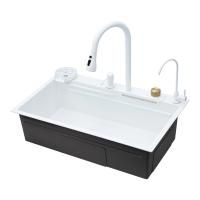 Многофункциональная кухонная мойка Savol S-SC003W, белый