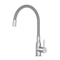 F85B07605 X-Joy S, Смеситель для кухни AM.PM с гибким изливом, серый/хром
