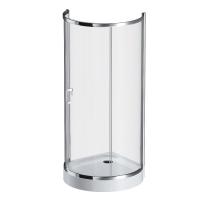 W83G-333-095CT Like Round 95 Душевое ограждение AM.PM Like Round 95x95,  стекло прозрачное, профиль хром глянцевый