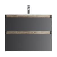 M85AFHX0802BM X-Joy База под раковину AM.PM, подвесная, 80 см, 2 ящика, черный матовый