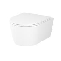 C8F1700MWSC Func Подвесной унитаз AM.PM 49 см FlashClean с сиденьем микролифт, бел мат