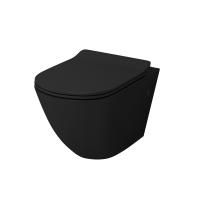 Унитаз Grossman GR-4411BS (560х360х350) черный подвесной безободковый с тонкой крышкой