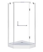 Душевое ограждение Grossman GR-8090 Classic 90*90*185 трапеция, дверь распашная