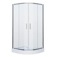 Душевое ограждение Grossman GR-0090 Classic 90*90*190 полукруг, двери раздвижные