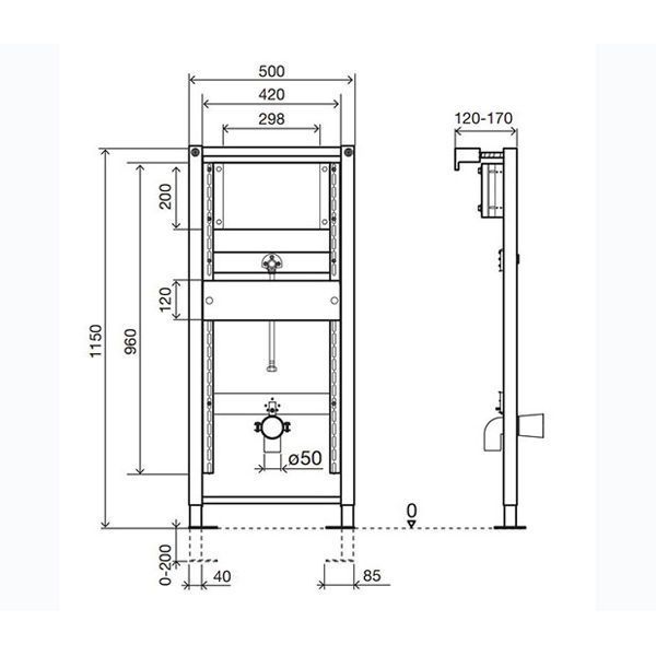 Инсталляция OLI EURO II URINAL 136179
