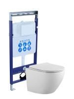 Комплект инсталляции с унитазом AQUATEK ЕВРОПА Easy Fix