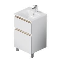 M85AFSX0502WG X-Joy База под раковину AM.PM, напольная, 50 см, 2 ящика, белый глянец
