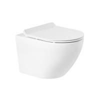 Унитаз подвесной безободковый BelBagno SFERA-R BB046CHR/BB2111SC
