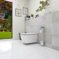 Унитаз подвесной в комплекте с крышкой-биде, цвет белый UNI-FLOW CH10166ZR