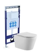Комплект инсталляции с унитазом AQUATEK ВЕГА Easy Fix