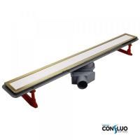 Душевой лоток Pestan Confluo Premium Line 450 White Glass Gold, 13100120