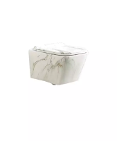 Унитаз подвесной, под мрамор (сиденье микролифт) SantiLine SL-5007MRB