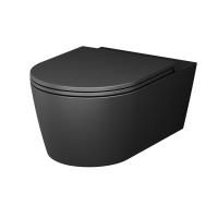 C8F1701MBSC Func Подвесной унитаз AM.PM 54 см FlashClean с сиденьем микролифт, черн мат