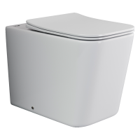 Напольный приставной унитаз Ceramicanova Cubic Rimless, Белый, CN1809