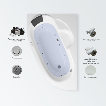 Гидромассажный комплект 4 в 1 Lavinia Boho Bell Pro 36101H00