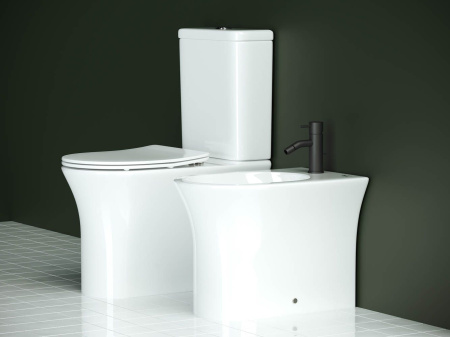 Напольный унитаз с бачком Ceramicanova Star Rimless, Белый, CN1904