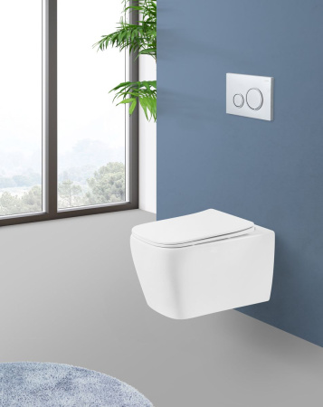 Унитаз подвесной безободковый BelBagno VENETO BB132CHR/BB132SC