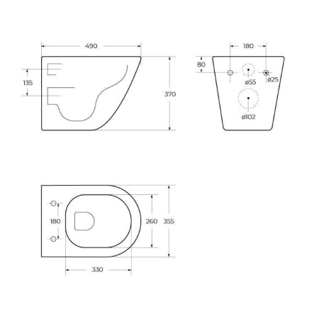 Унитаз подвесной безободковый BelBagno SFERA-R BB046CHR/BB2111SC