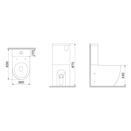 C808600SC Like Aquaspin Унитаз-компакт AM.PM с сиденьем микролифт