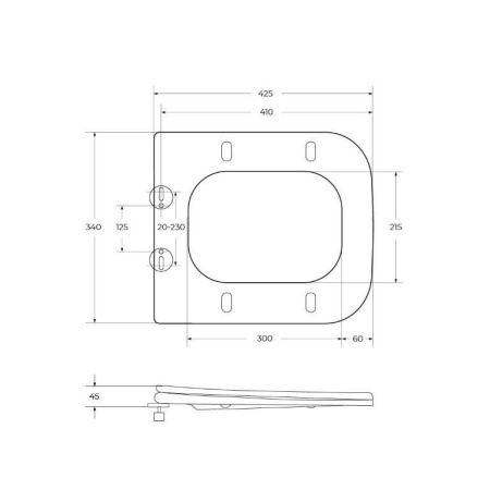 Унитаз подвесной безободковый BelBagno MARMI BB052CHR/BB052SC