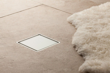 Точечный трап Pestan Confluo Standard 10х10 Dry 1 White Glass  13000104