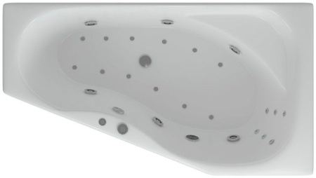 Акриловая ванна Aquatek Медея 170x95 MED180-0000012 правая, вклеенный каркас