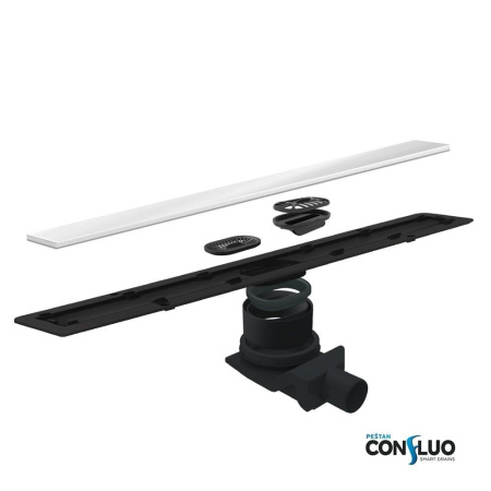 Душевой лоток Pestan Confluo Frameless Line 300 White Glass, 13701210