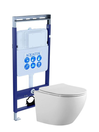 Комплект инсталляции с унитазом AQUATEK ЕВРОПА Easy Fix
