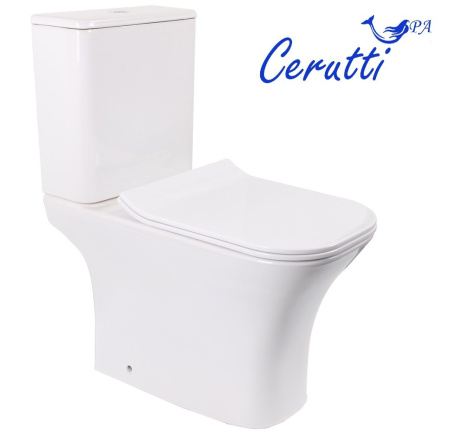 Унитаз VETTORE напольный безободковый Cerutti SPA CT7192