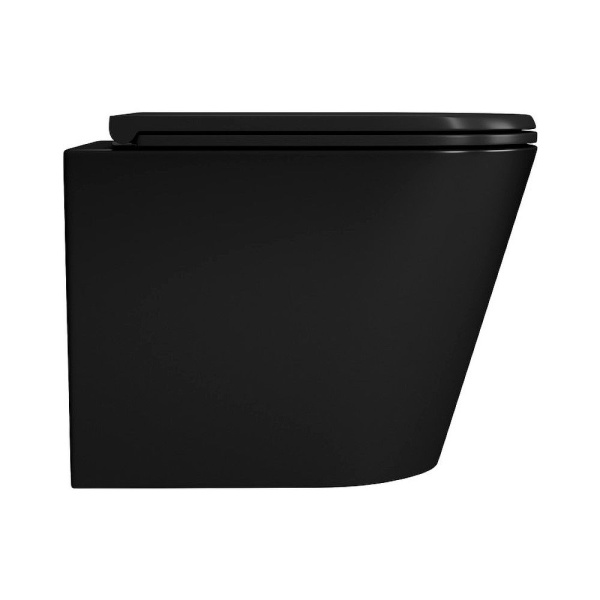Унитаз подвесной безободковый D&K Venice DT1026025, черный