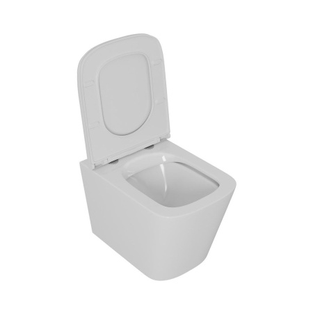 Унитаз подвесной безободковый D&K Quadro DT1516016, белый