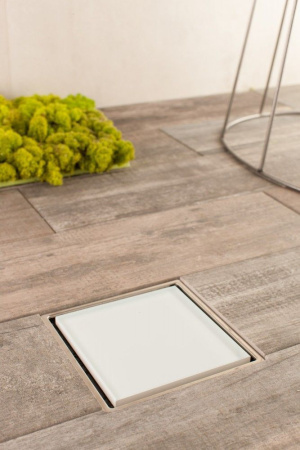 Точечный трап Pestan Confluo Standard 10х10 Dry 1 White Glass  13000104