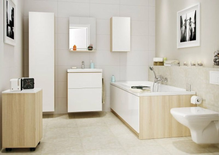 Акриловая ванна с каркасом Cersanit SMART 170x80 левая 63350 + K-RW-SMART*170n