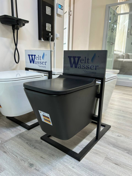 Унитаз подвесной WeltWasser WW GELBACH 004 MT-BL черный матовый