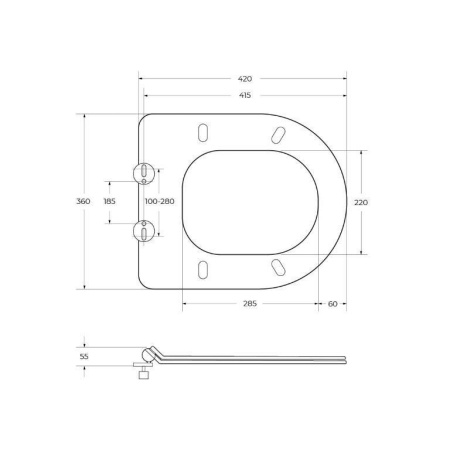 Унитаз подвесной безободковый BelBagno SFERA-R BB046CHR/BB2111SC