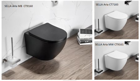 Унитаз SELLA Aria подвесной безободковый Cerutti SPA CT7183