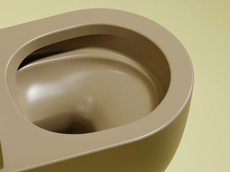 Унитаз Ceramicanova Modena CN6063MC, капучино матовый, безободковый подвесной