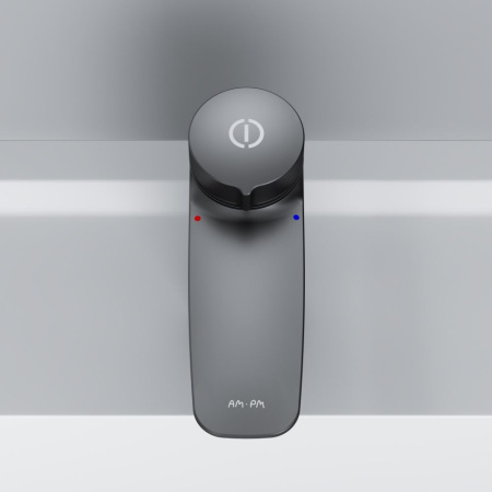 F50A02522 Inspire V2.0, TouchReel Смеситель для умывальника AM.PM, излив 125 мм, черный