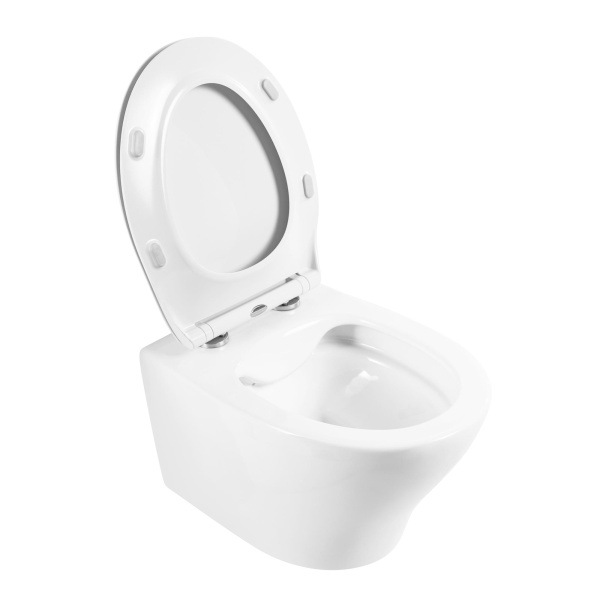 Унитаз подвесной безободковый BelBagno ACQUA BB340CHR/BB2020SC