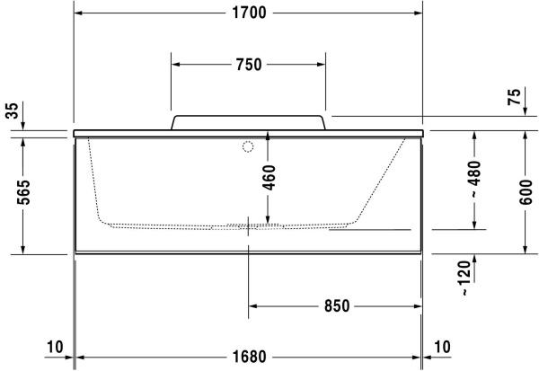Акриловая ванна Duravit DuraStyle 700297000000000