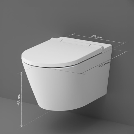 CCC501700SC Inspire Подвесной унитаз AM.PM с интегрированным электронным биде