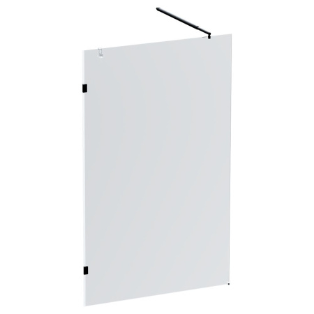 W94UWI-120-F1-BTE X-Joy Душевая перегородка AM.PM 120x195, стекло прозр. 8 мм + покрытие, фурнитура черный