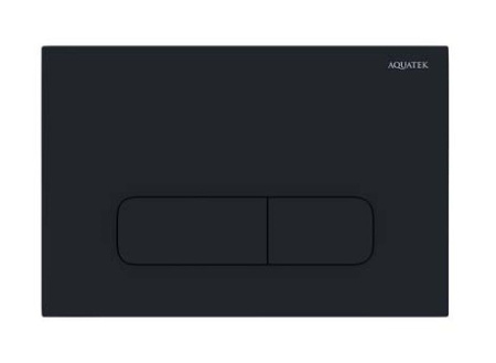 Панель смыва Aquatek KDI-0000017 клавиши прямоугольные, черный матовый