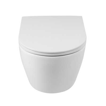 Унитаз подвесной безободковый BelBagno SFERA-R BB046CHR/BB902SC