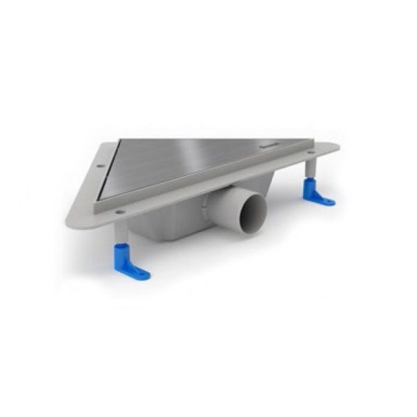 Душевой уголок Ambassador Kingston 14011102-ST15, квадратный, угловой трап, 90х90