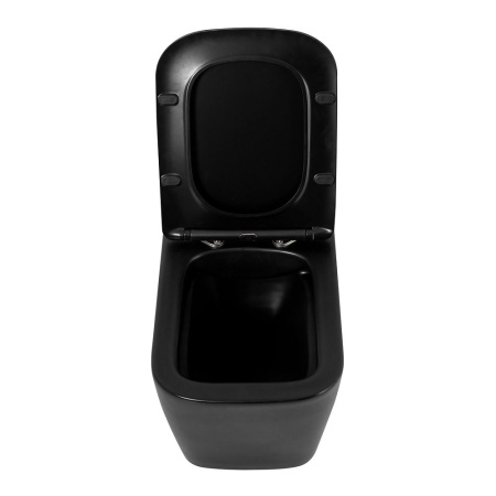 Унитаз подвесной безободковый BelBagno ARDENTE-C, черный BB3202CHR-MB/BB3202SC-MB