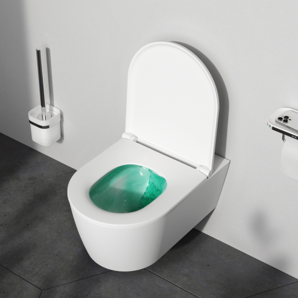 C8F1701MWSC Func Подвесной унитаз AM.PM 54 см FlashClean с сиденьем микролифт, бел мат