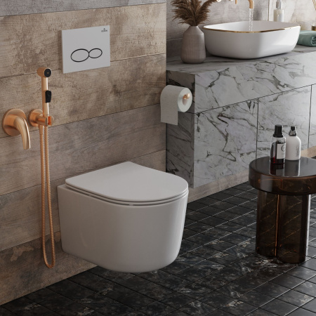 Подвесной унитаз RoxenBath Simple Compact 530120-01 Rimless Soft Close